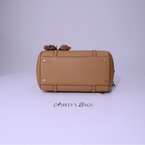 Tory Burch Thea Satchel Crossbody In Tiramisu Brown - Picture 8 of 11